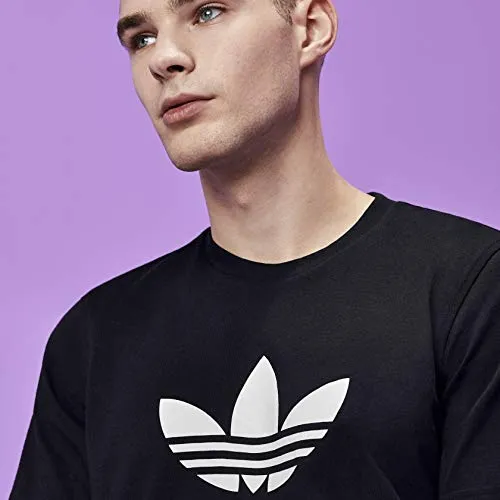 adidas Originals Men's Trefoil Tee Shirt, Black