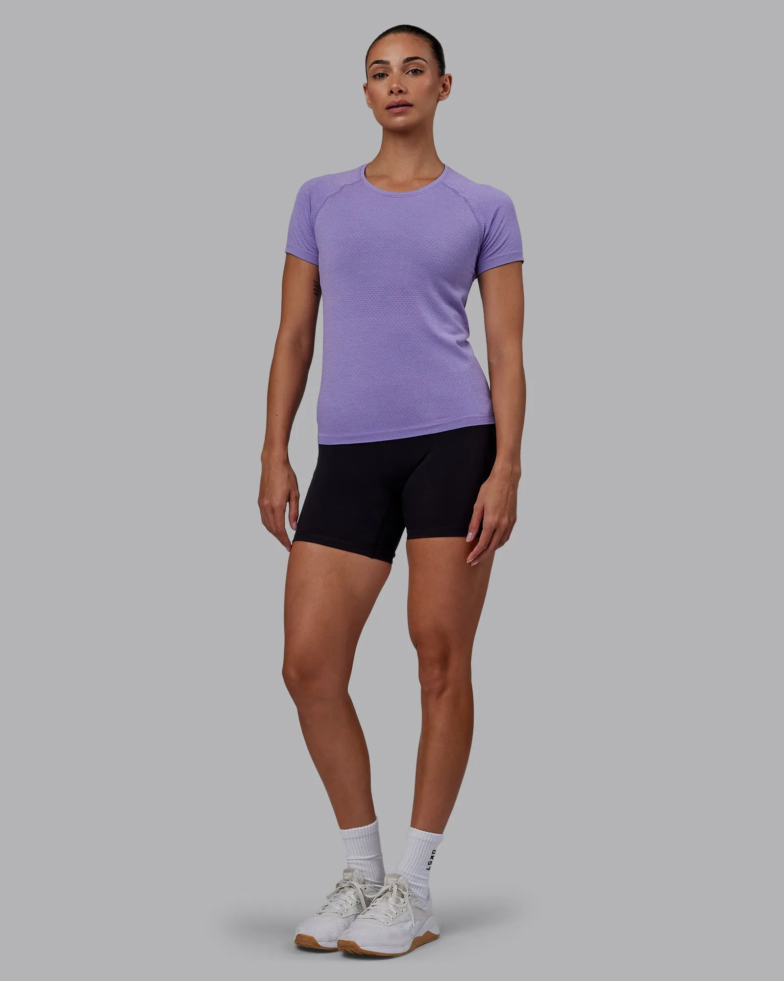 AeroFLX  Seamless Tee - Dahlia Purple Marl