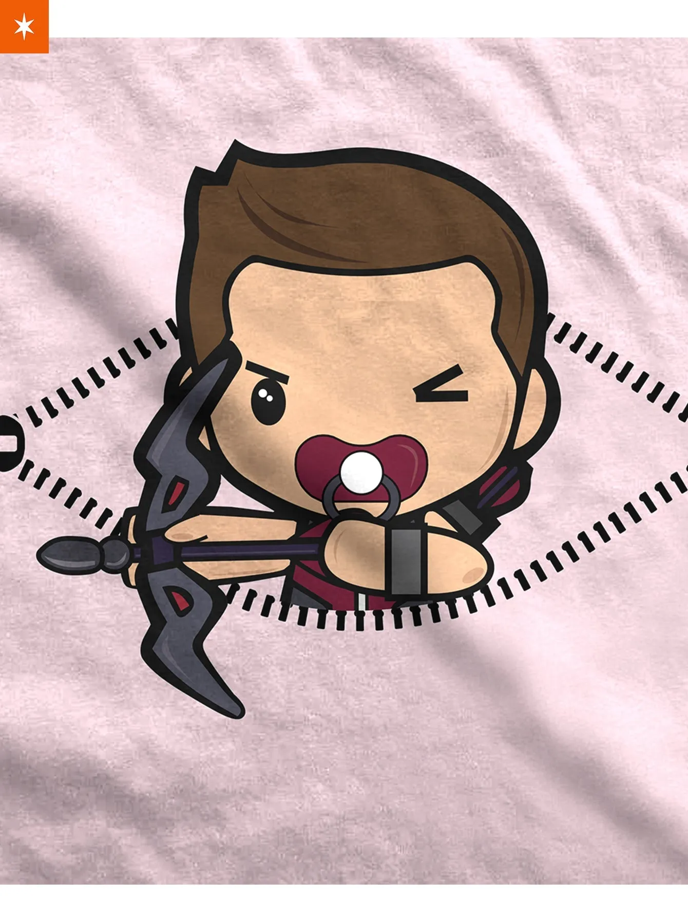 Baby Hawkeye Peeking Maternity T-Shirt