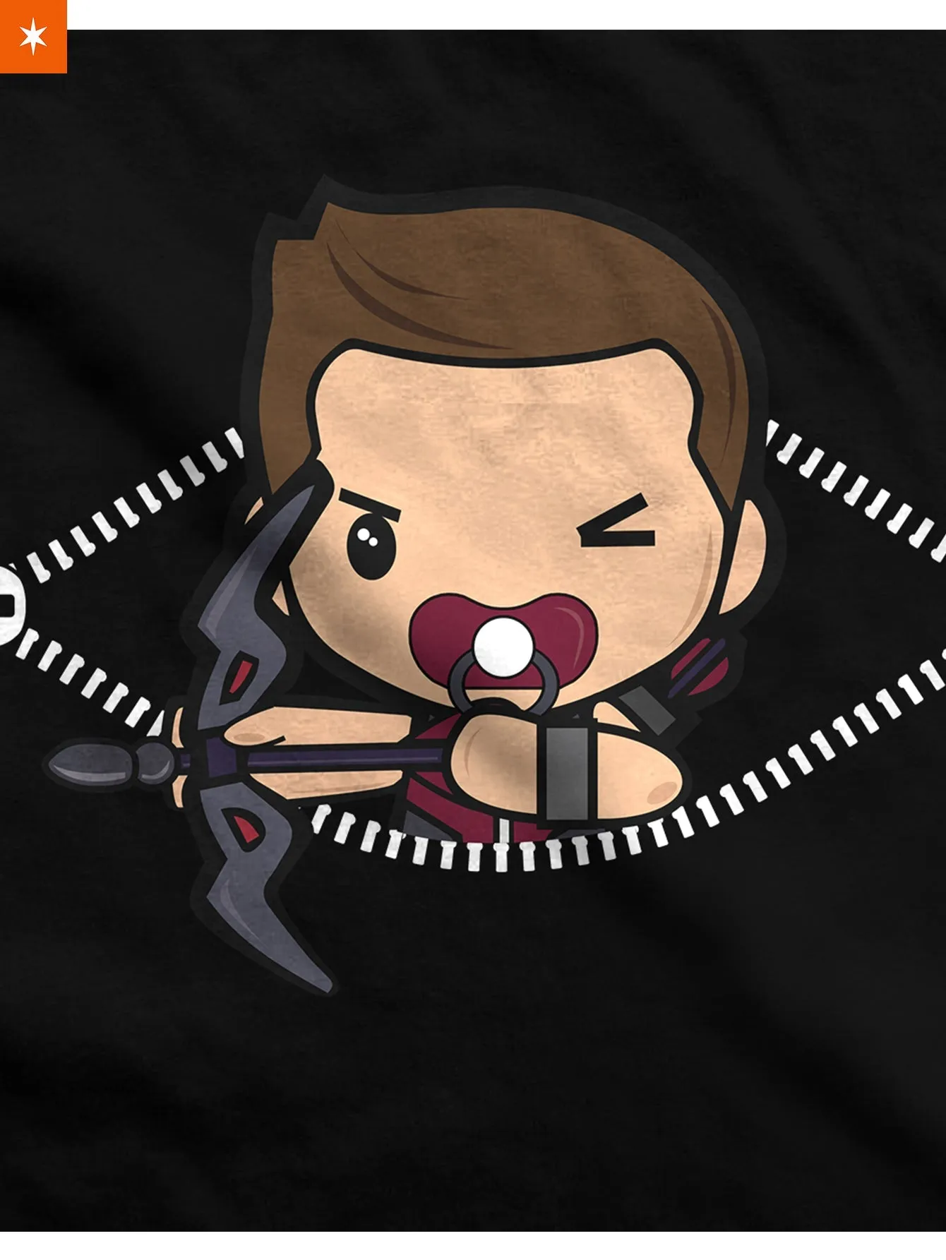 Baby Hawkeye Peeking Maternity T-Shirt