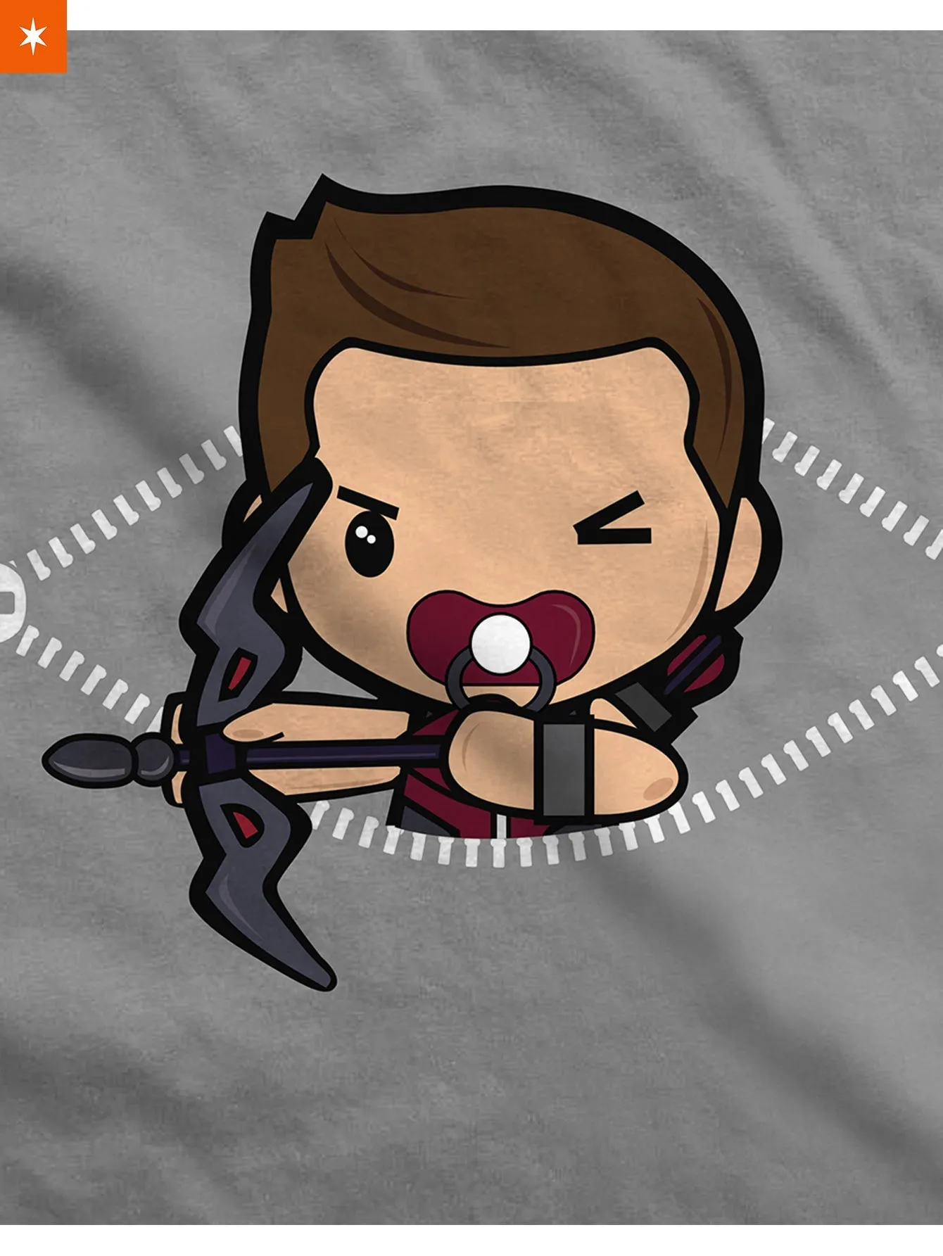 Baby Hawkeye Peeking Maternity T-Shirt