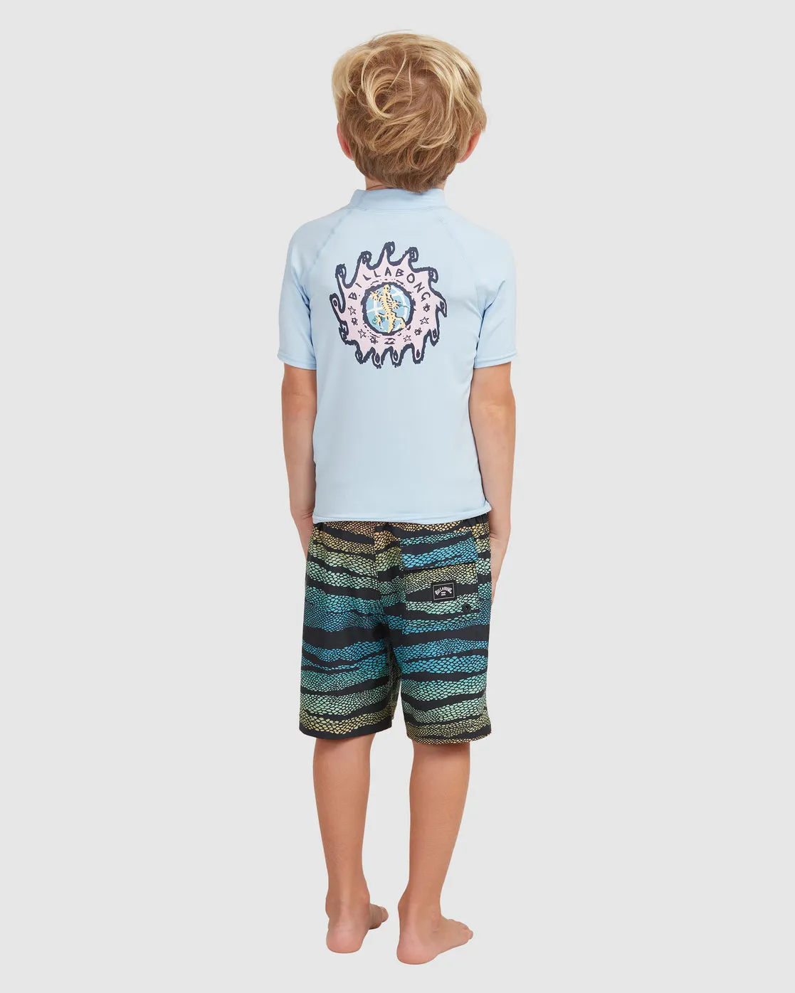 Billabong Boys (0-7) Groms Gecko Regular Fit Rash Shirt