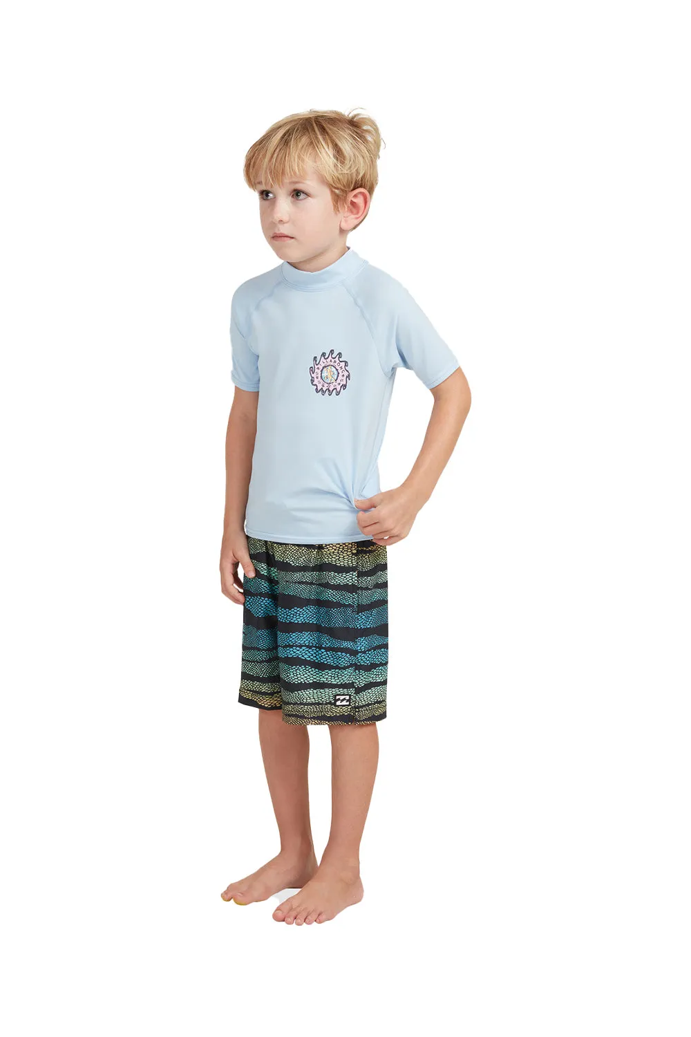 Billabong Boys (0-7) Groms Gecko Regular Fit Rash Shirt