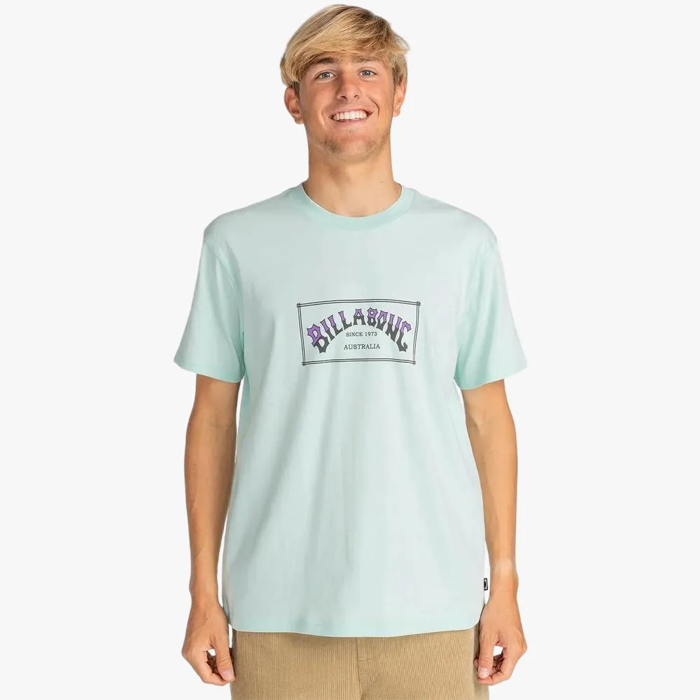 Billabong Mens Arch Short Sleeve Tee Seaglass