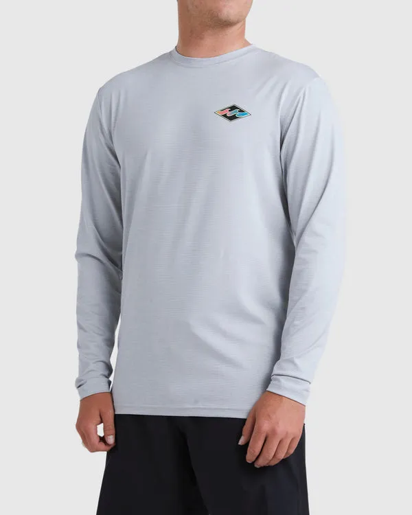 Billabong Mens Diamond Shoreline LS Rash Vest