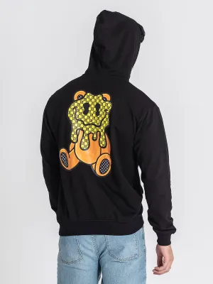 Black Melting Bear Hoodie