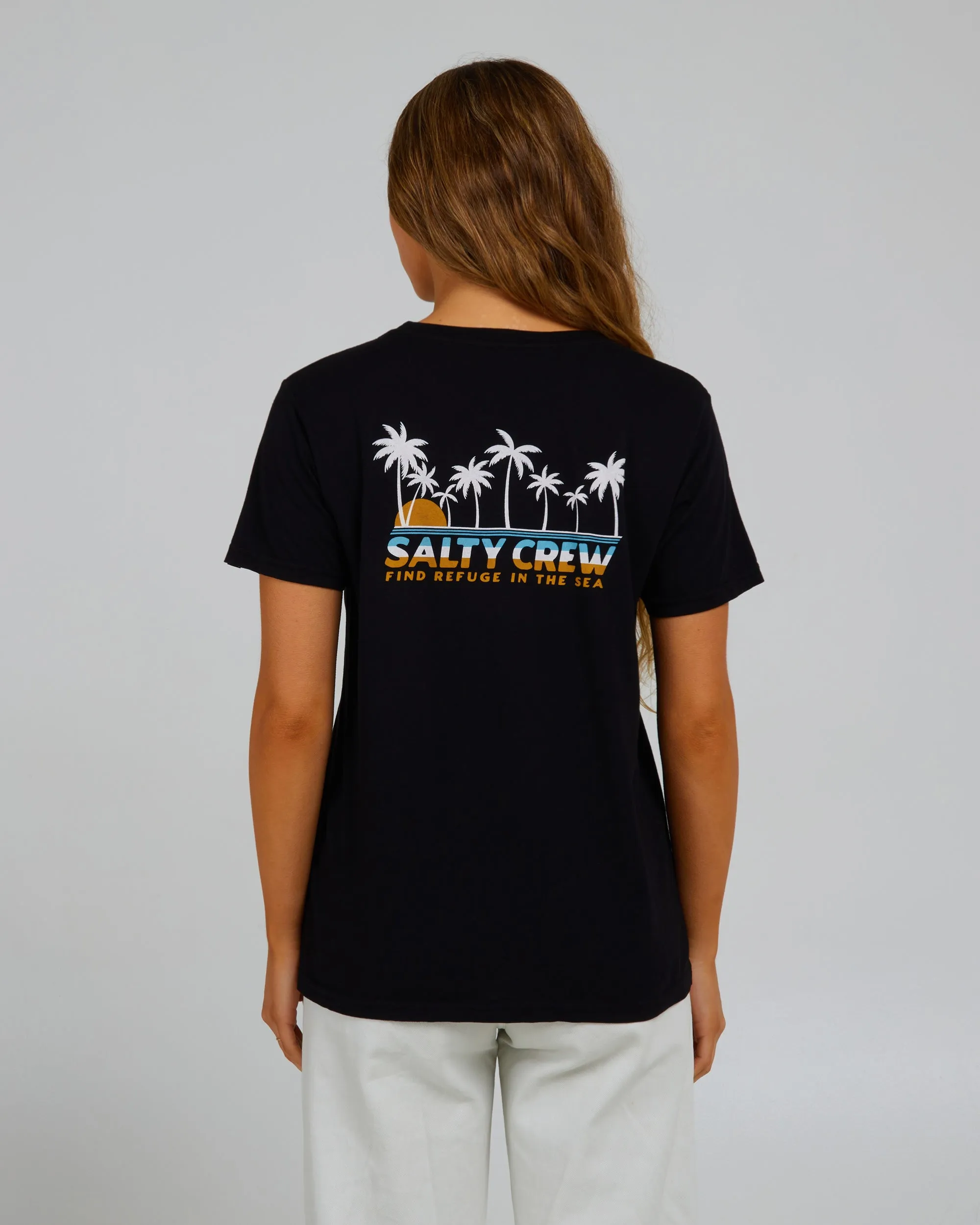 Boardwalk Black Boyfriend Tee