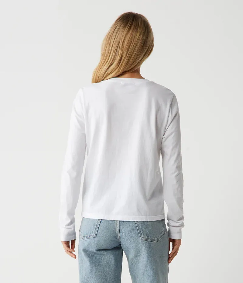 Clarissa Long Sleeve Top - White