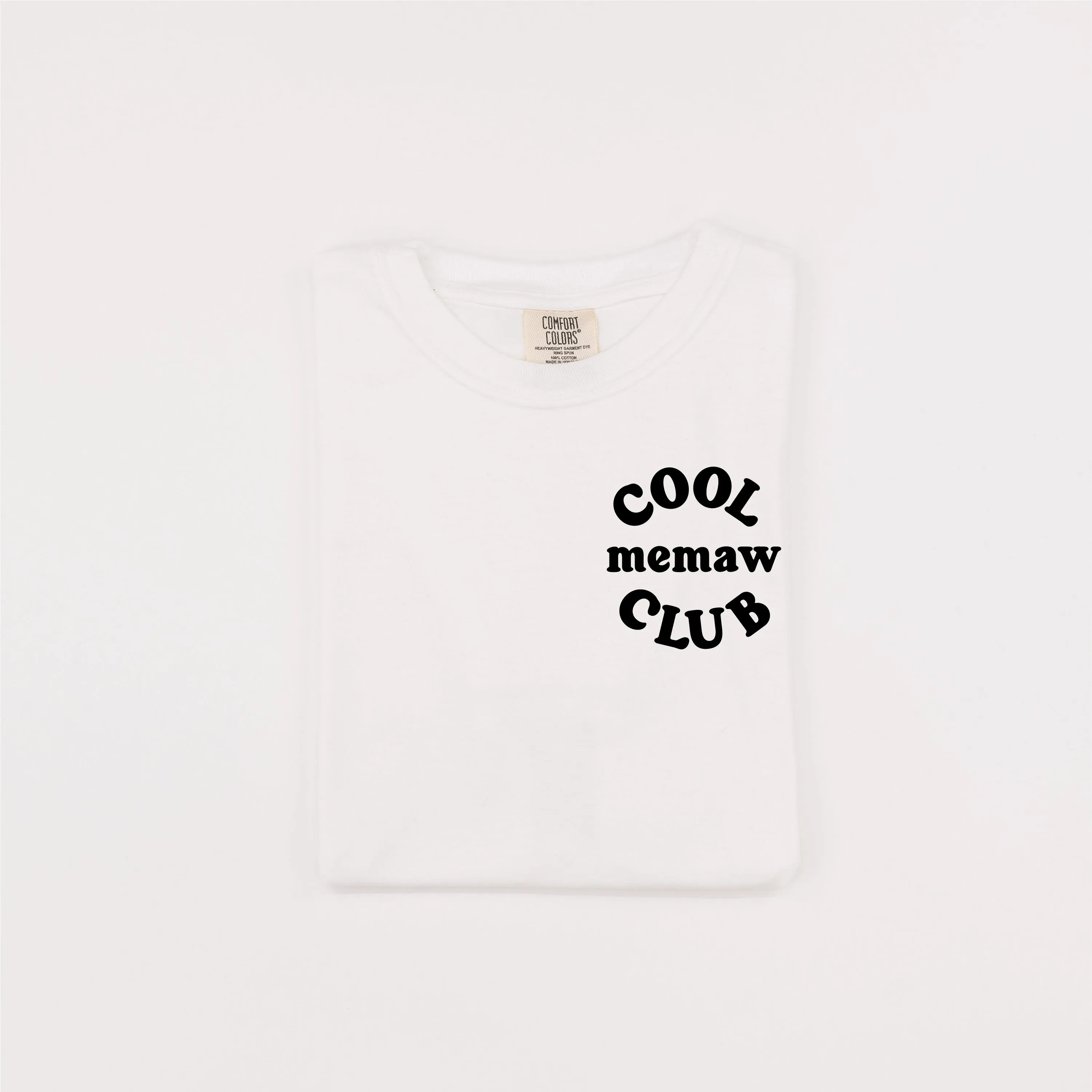 COOL Memaw CLUB - Pocket Design - SHORT SLEEVE COMFORT COLORS TEE