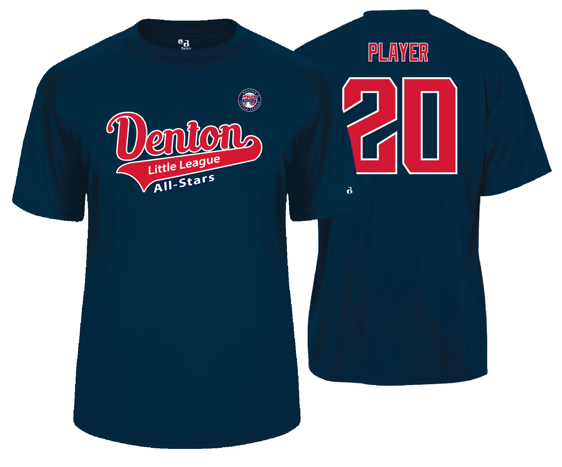 Denton LL All Stars- SS Performance Tees