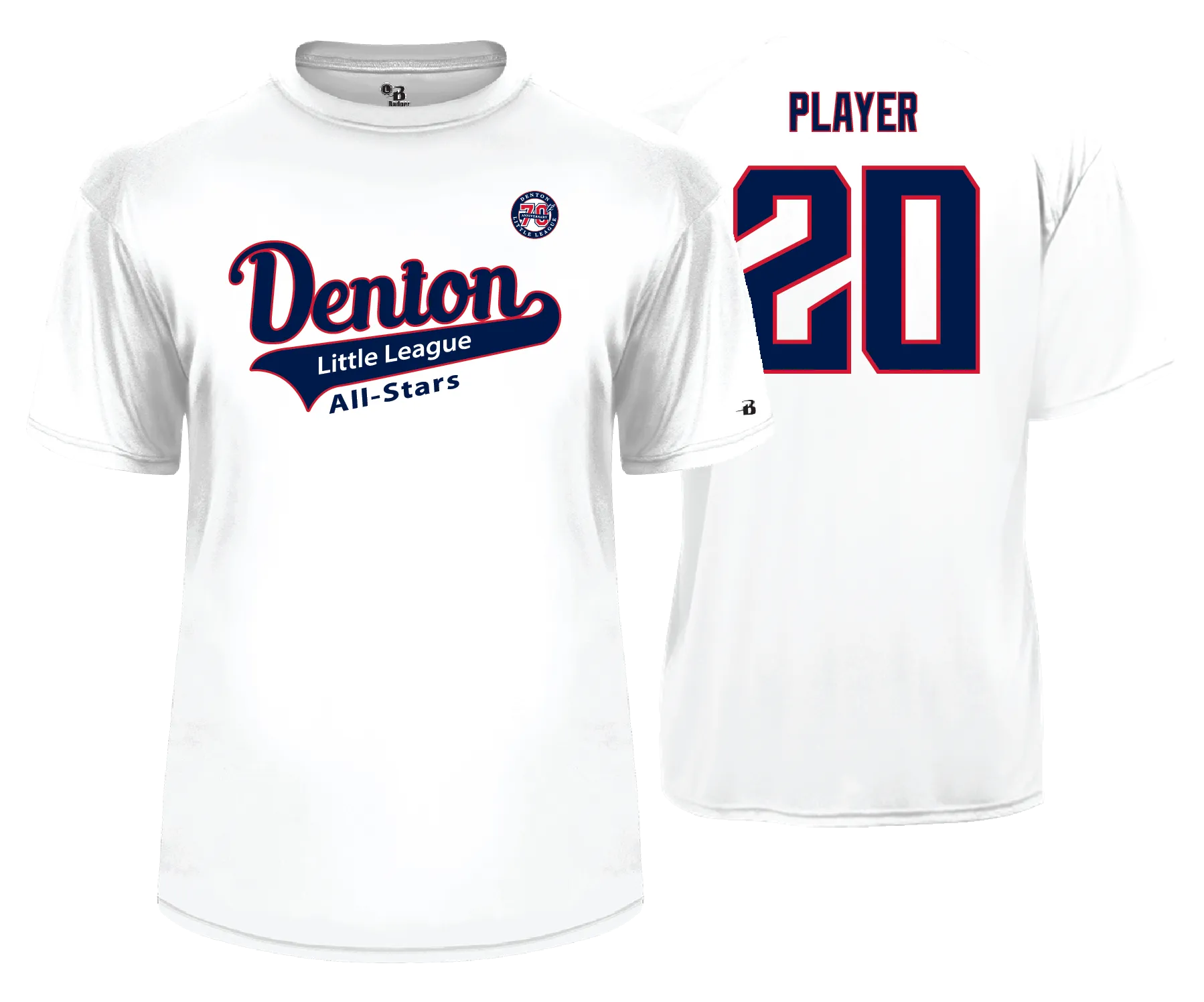 Denton LL All Stars- SS Performance Tees