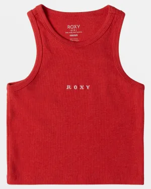 Girls 4-16 Roxify Ribbed Tank Top - Hibiscus