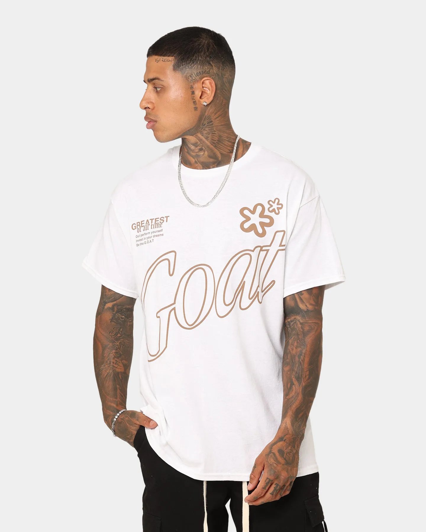 Goat Crew Holiday Mode T-Shirt White