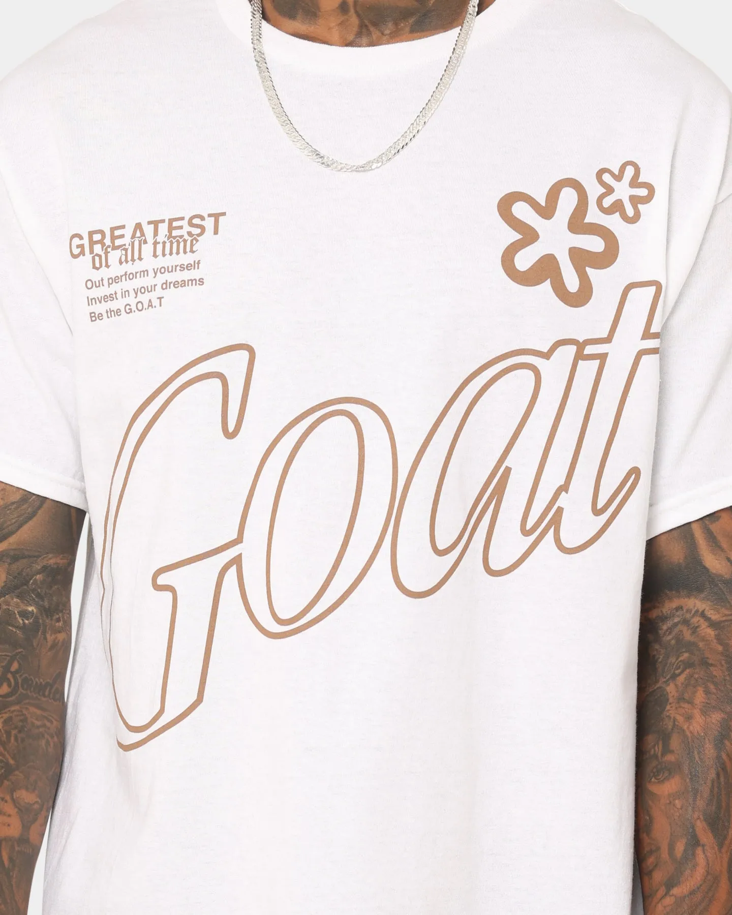 Goat Crew Holiday Mode T-Shirt White