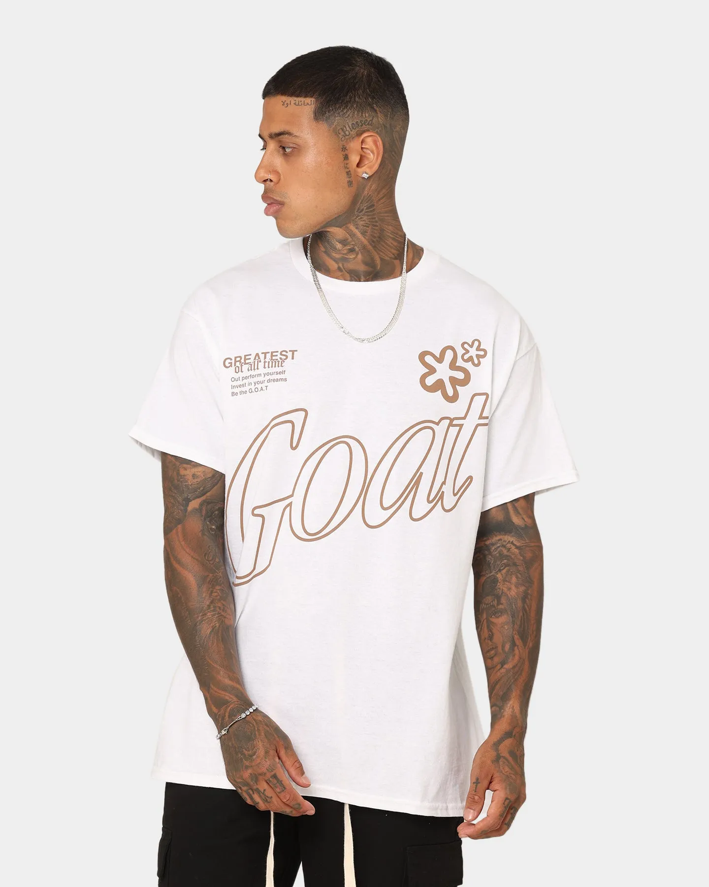 Goat Crew Holiday Mode T-Shirt White