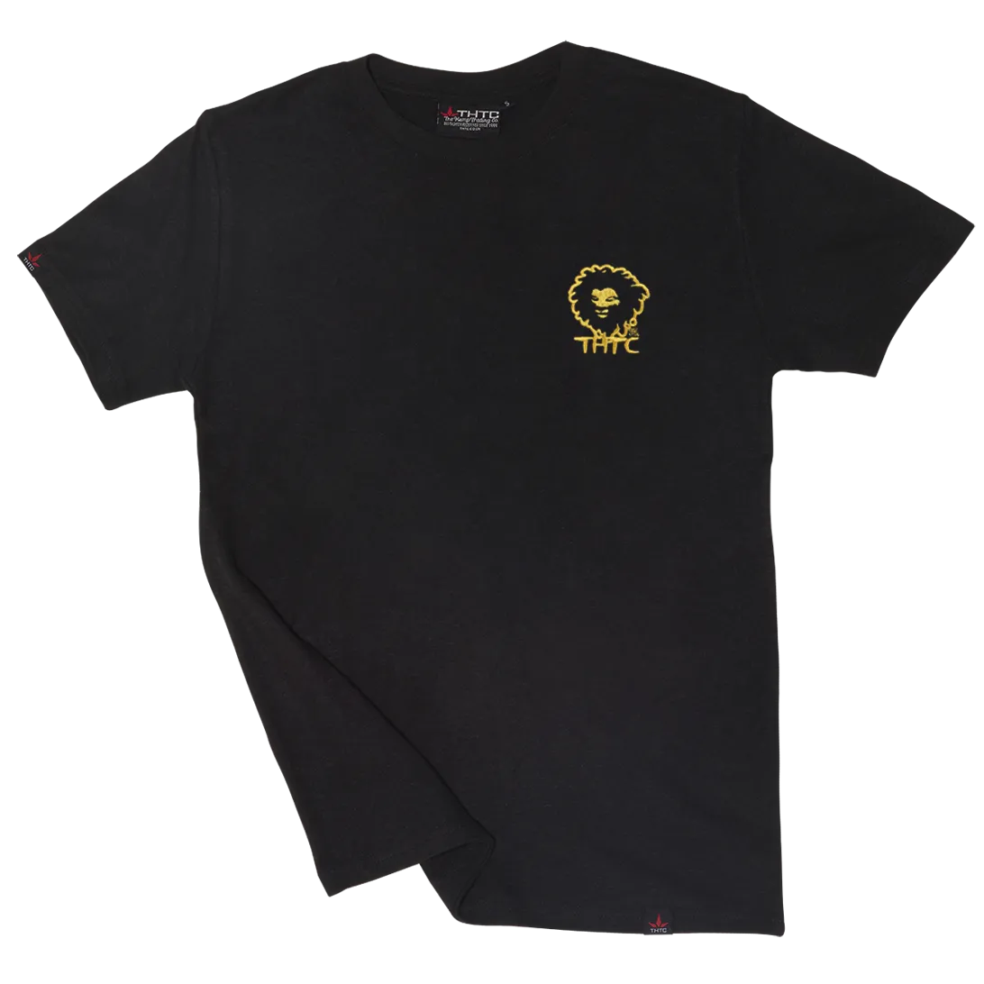 Gold Lion embroidery Hemp T-Shirt (Premium Weight)