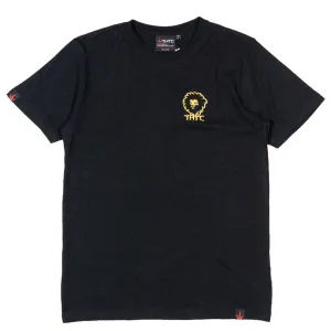 Gold Lion embroidery Hemp T-Shirt (Premium Weight)