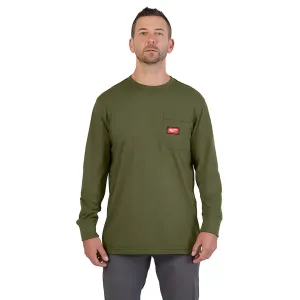 GRIDIRON™ Pocket T-Shirt - Long Sleeve Green M