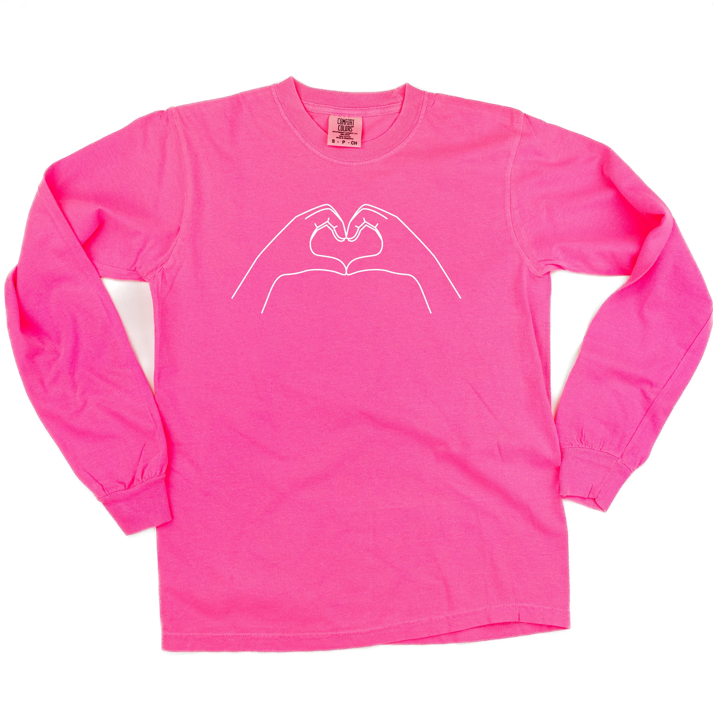 Heart Hands - LONG SLEEVE Comfort Colors Tee