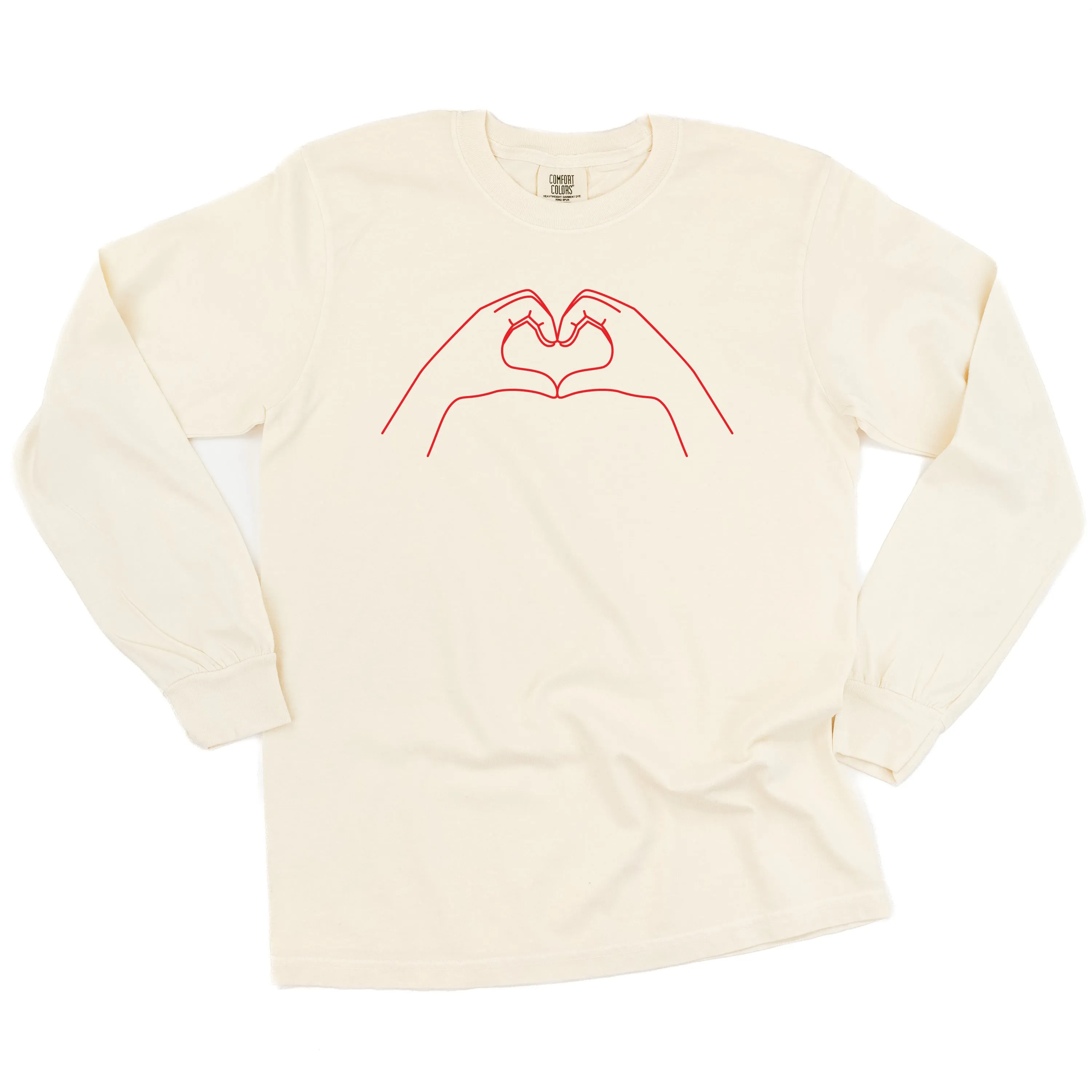 Heart Hands - LONG SLEEVE Comfort Colors Tee