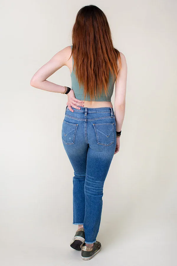 Hudson Nico Midrise Crop Straight Denim