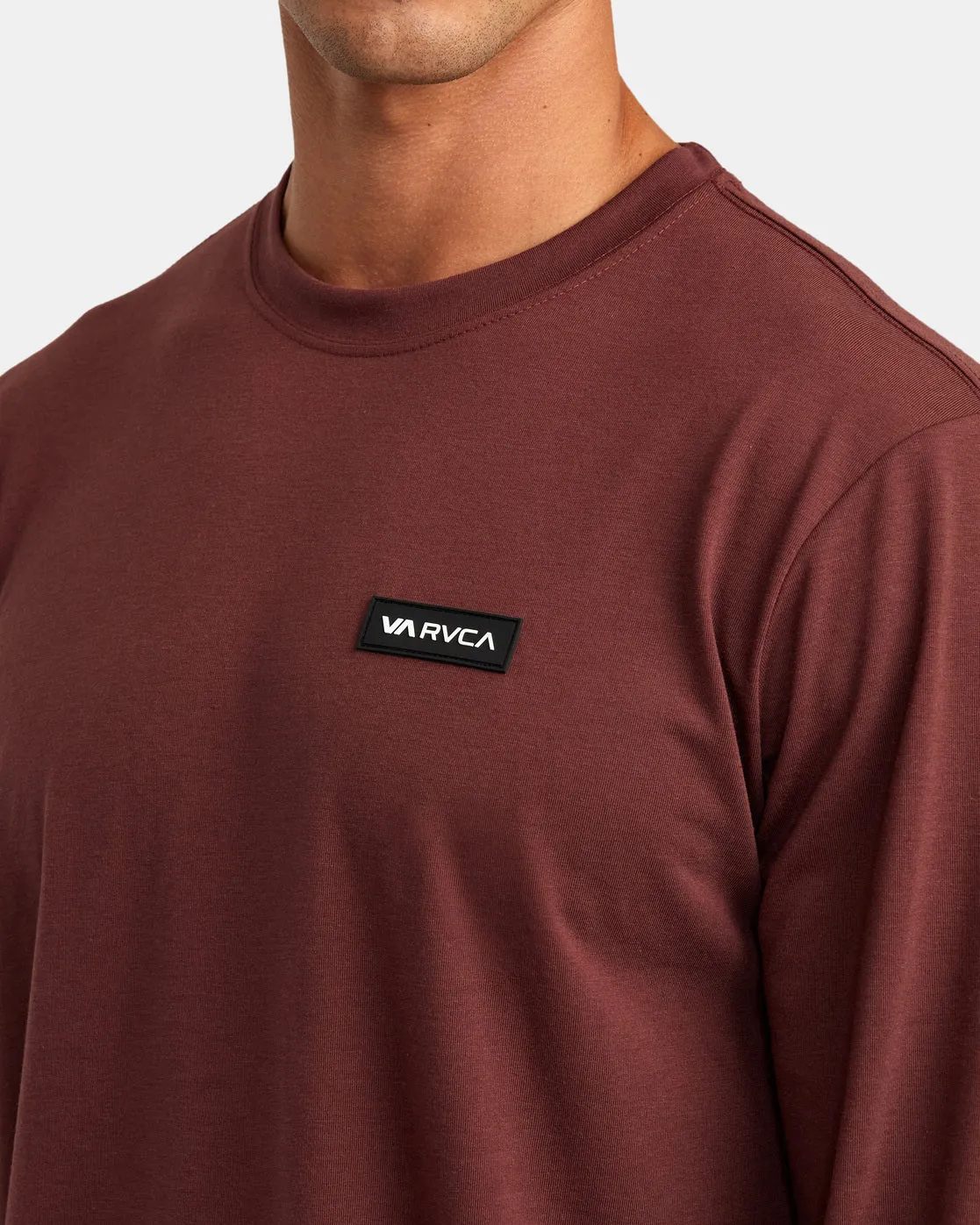 Icon Performance Long Sleeve Tee - Mahogany