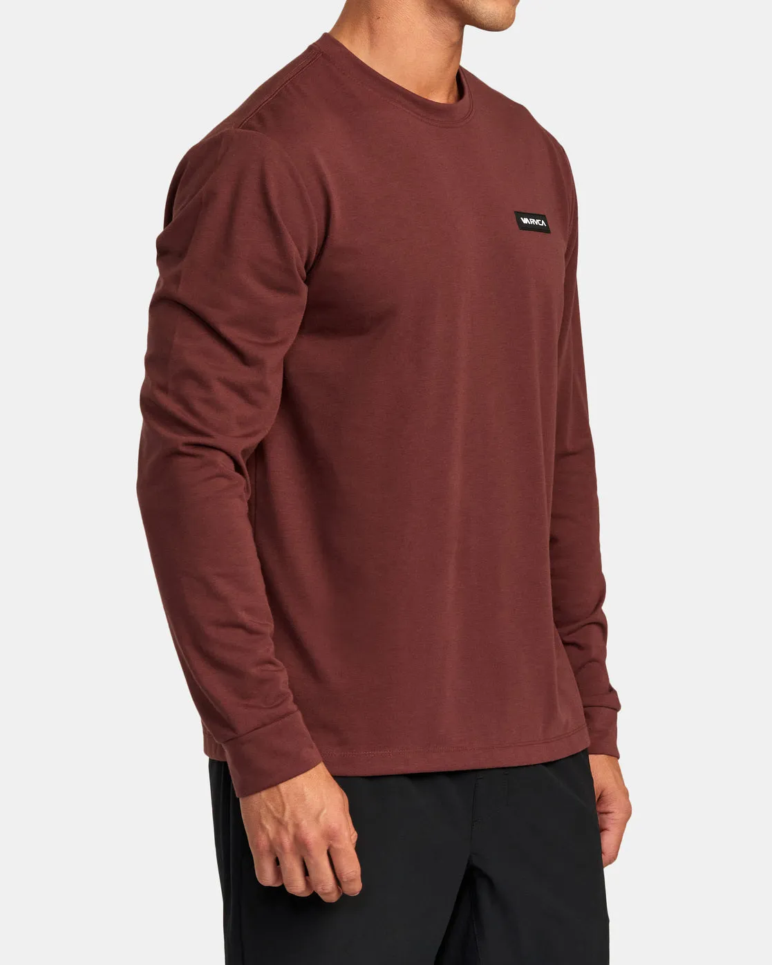 Icon Performance Long Sleeve Tee - Mahogany