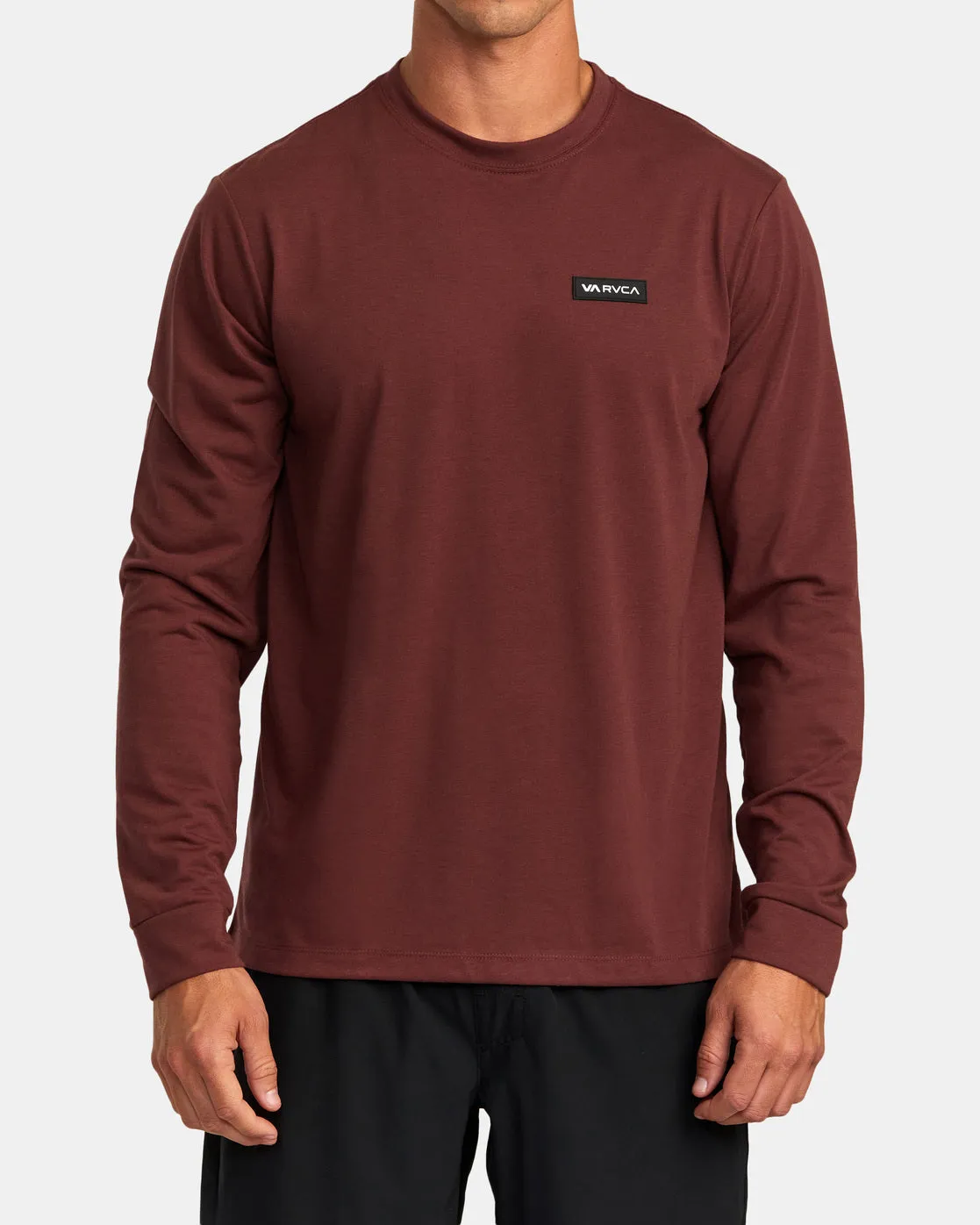 Icon Performance Long Sleeve Tee - Mahogany