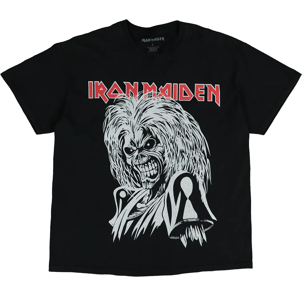 Iron Maiden Killer Face T-Shirt Black Wash