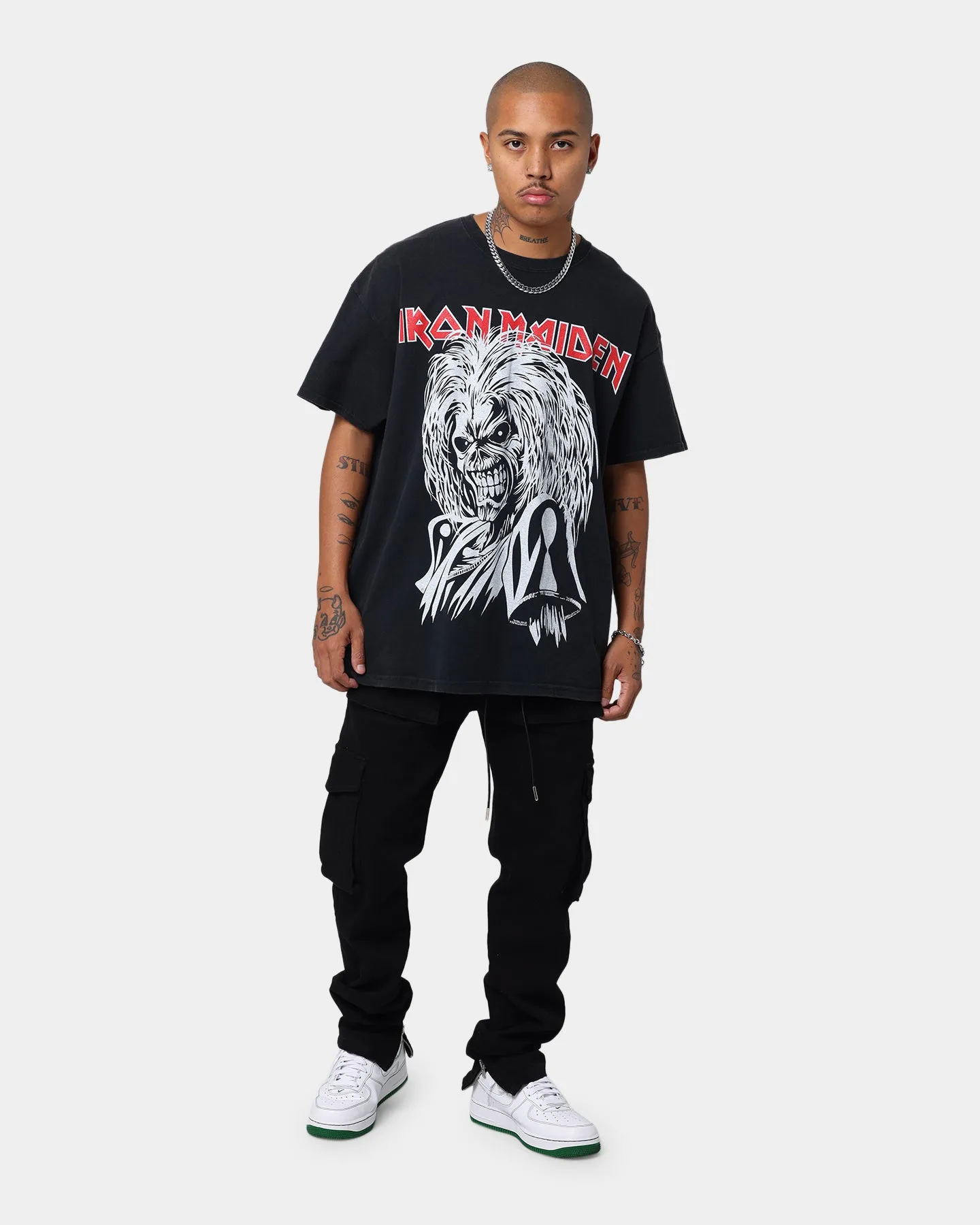 Iron Maiden Killer Face T-Shirt Black Wash