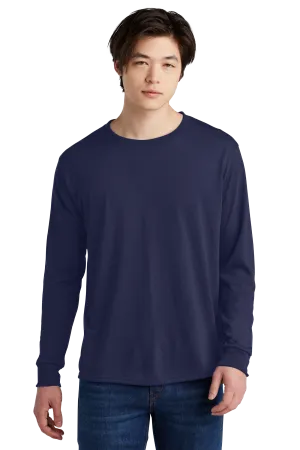 Jerzees® Dri-Power® 100% Polyester Long Sleeve T-Shirt - J. Navy