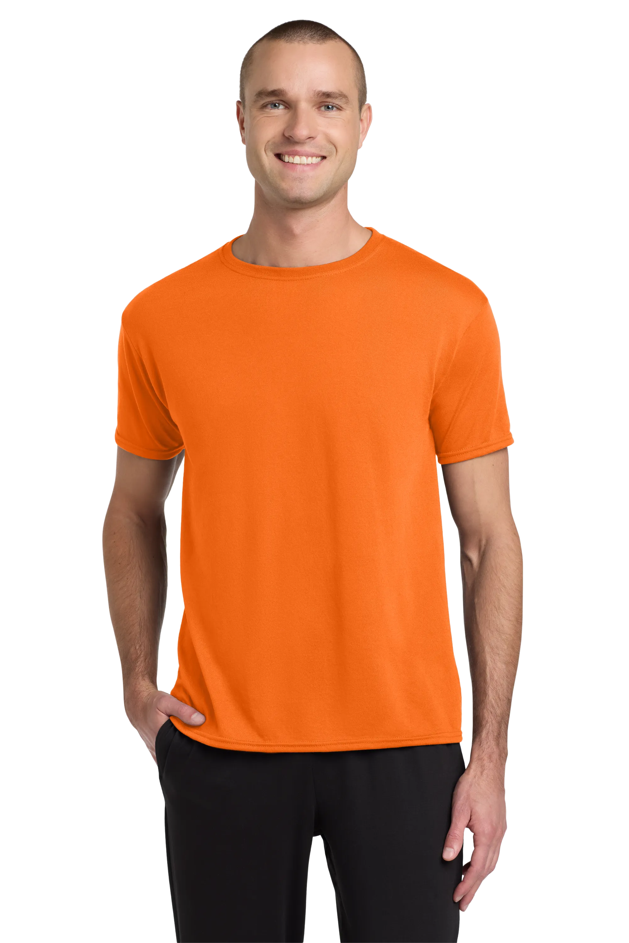 Jerzees® Dri-Power® 100% Polyester T-Shirt -Safety Orange