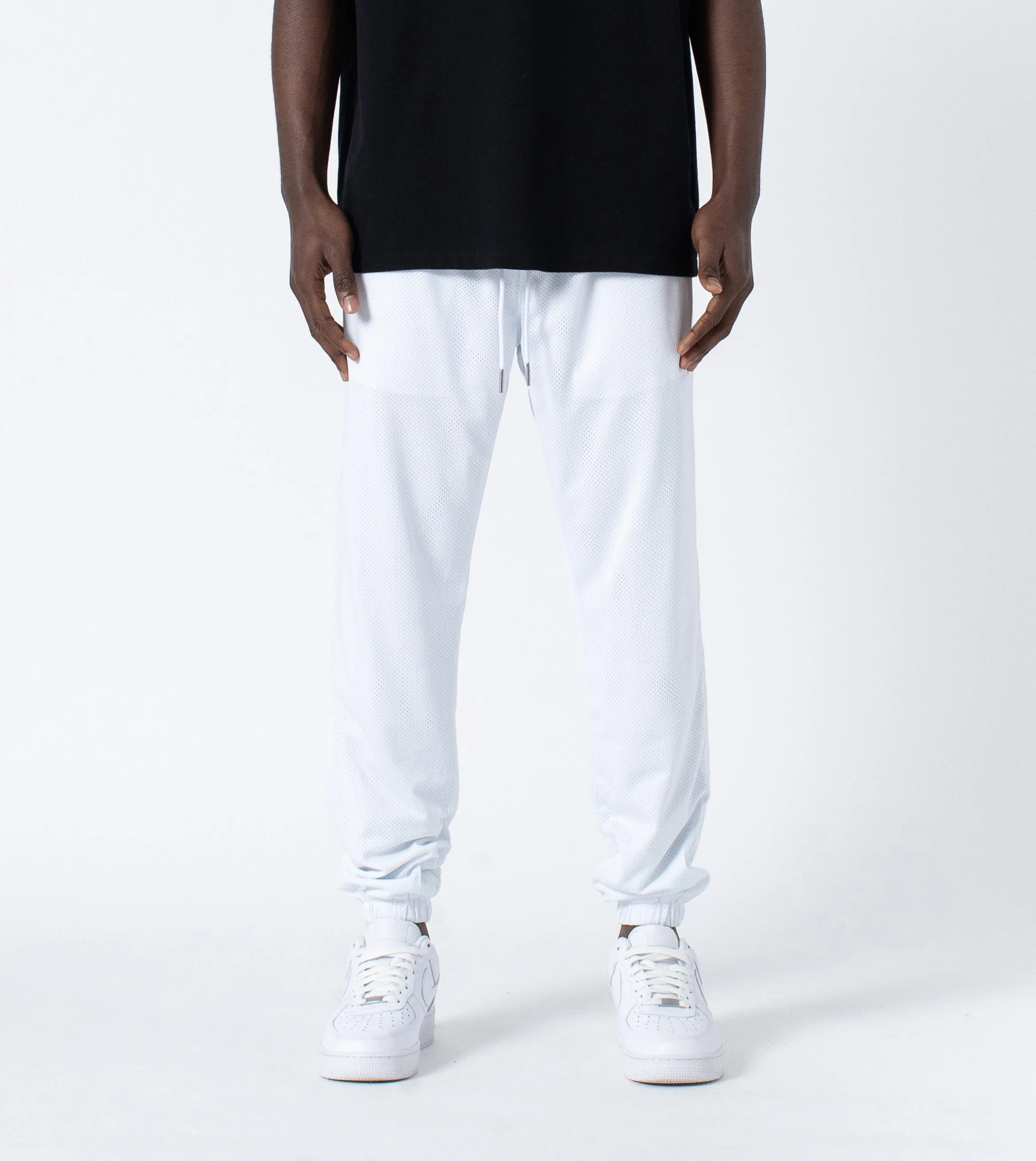 Jumpa Mesh Jogger White