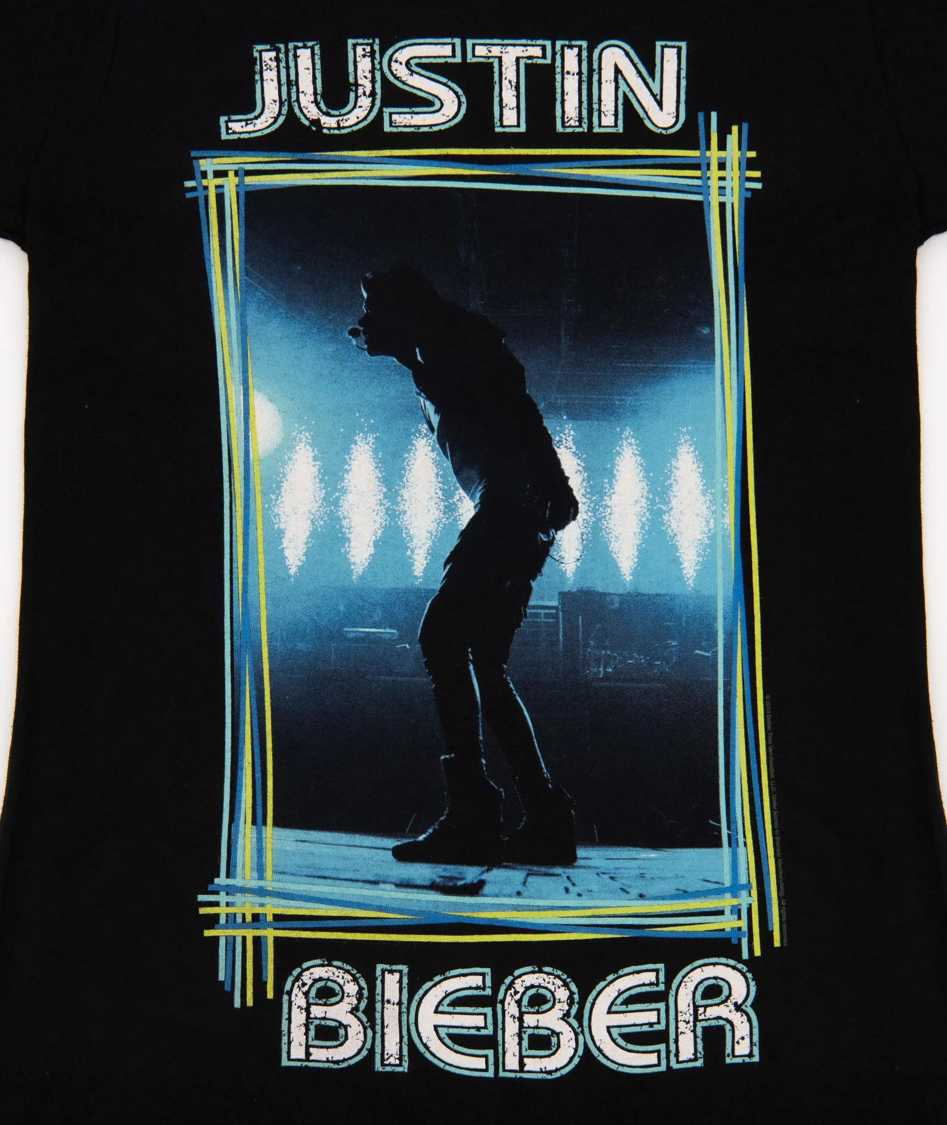 Justin Bieber Blue Live Photo Tee