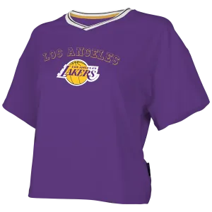 Lakers Wmns Crop SS Tee