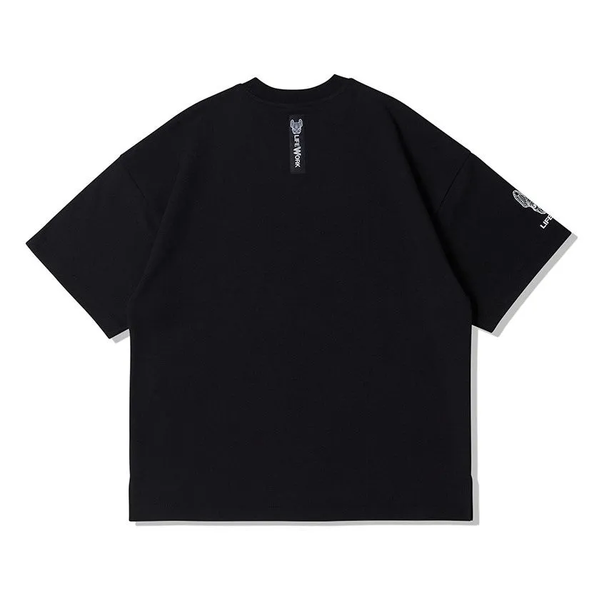 LifeWork Bulldog Pocket Tee Black