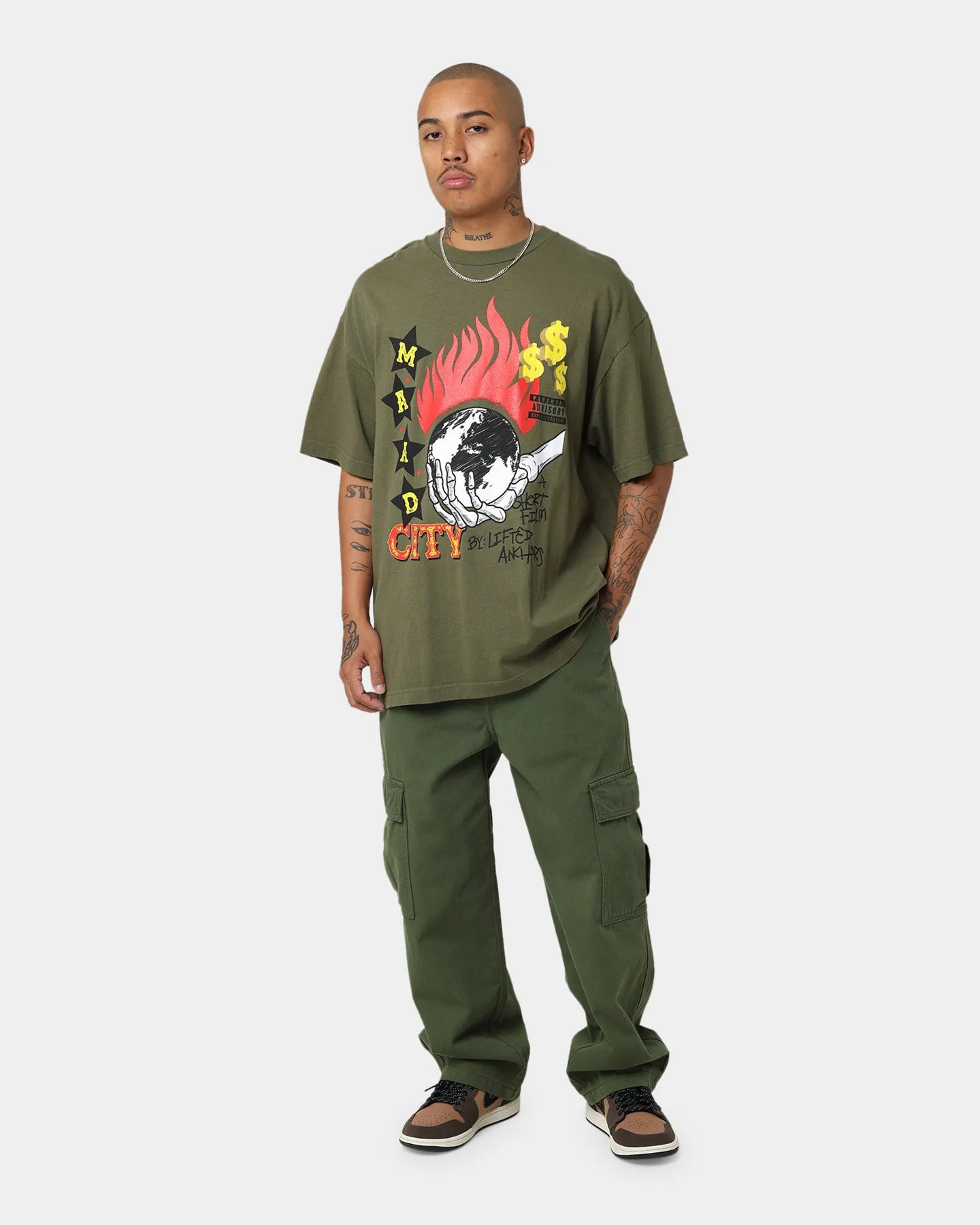 Lifted Anchors K Dot T-Shirt Olive