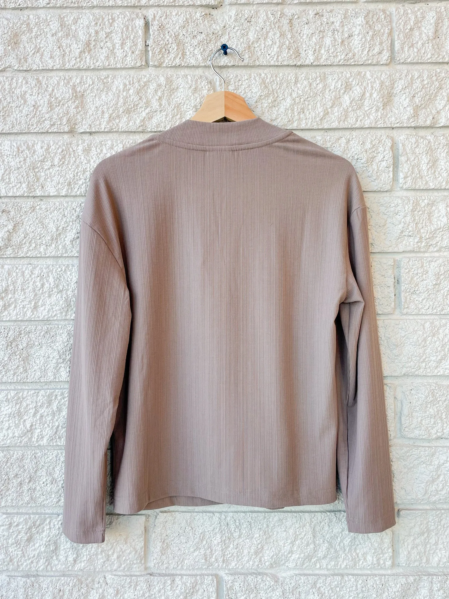 Lottie Long Sleeve Placket Tee