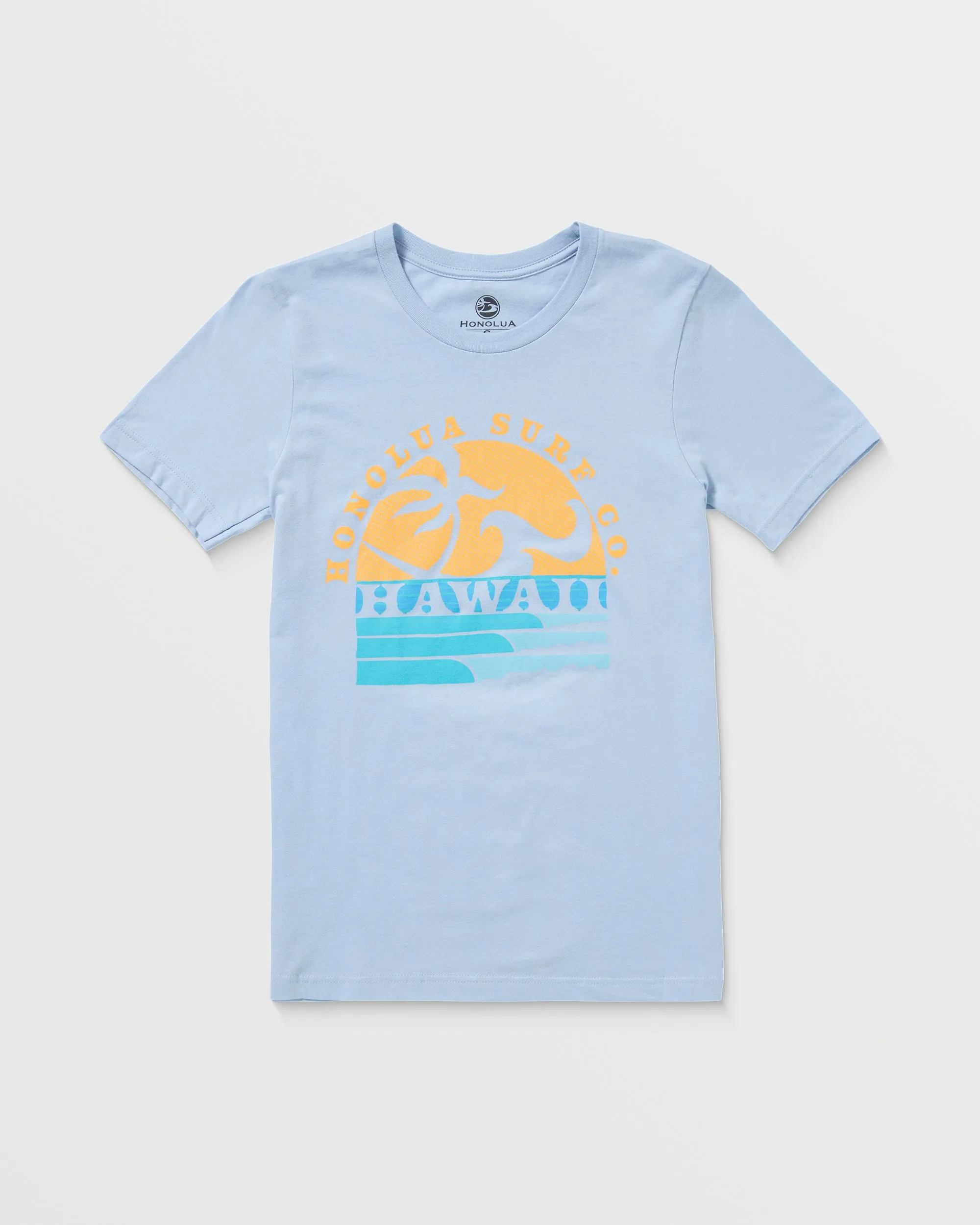 Mens Bay Paint Short Sleeve Tee - Light Blue