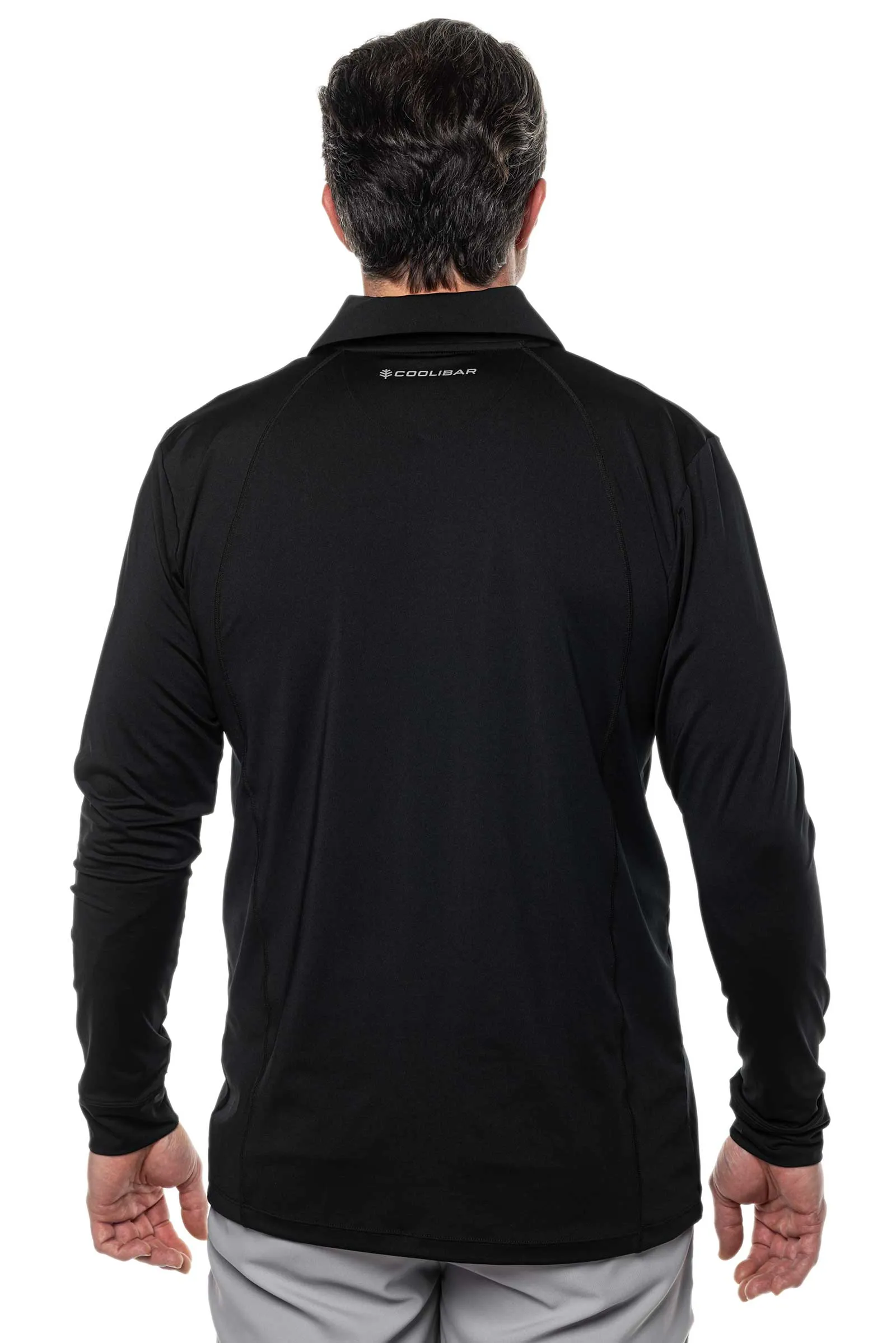 Men's Drive Golf Long Sleeve Polo | Black