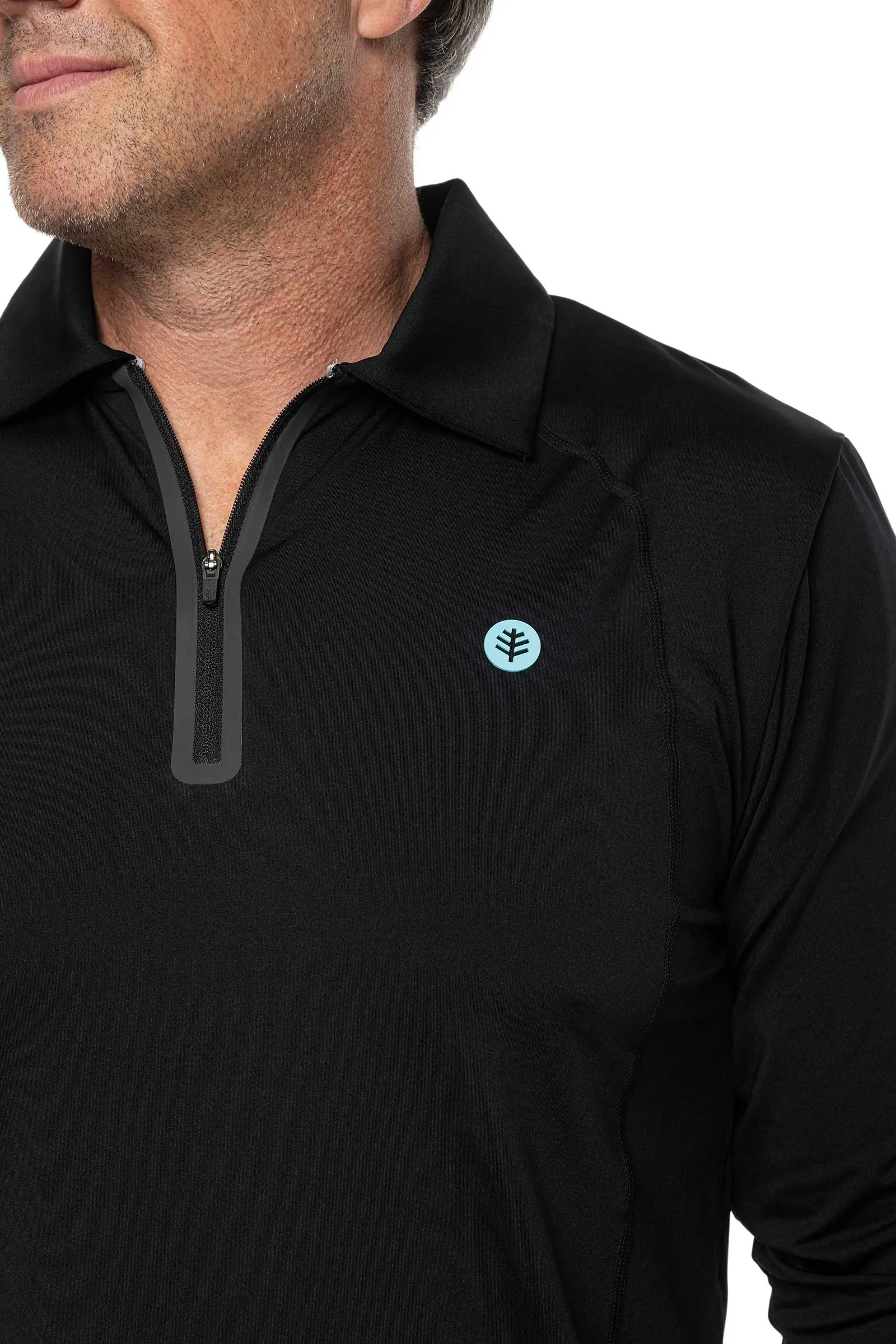 Men's Drive Golf Long Sleeve Polo | Black