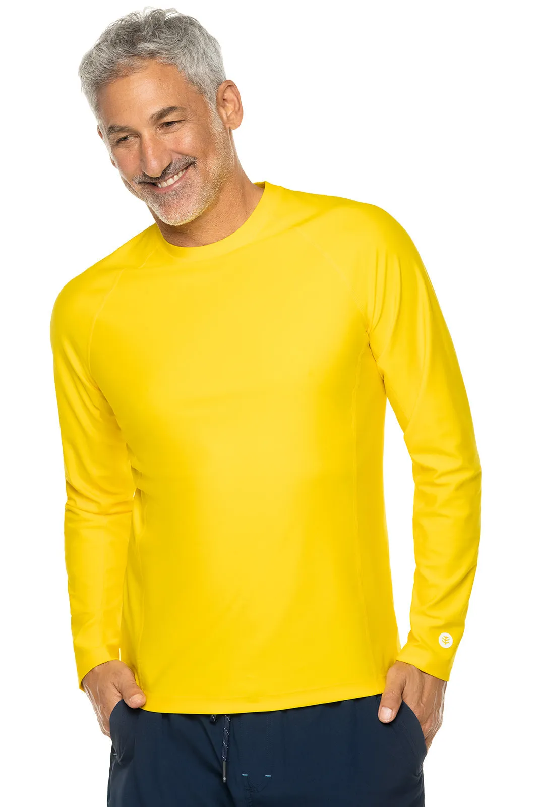 Men's Hightide Long Sleeve Swim Shirt | Bold Yellow