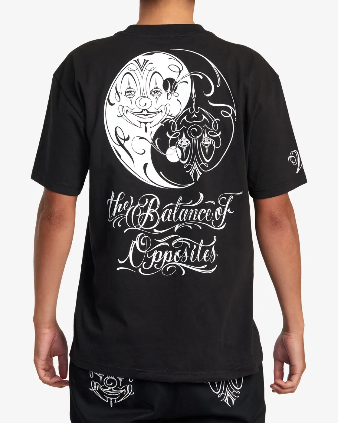 Mister Cartoon Yin Yang Tee - Black