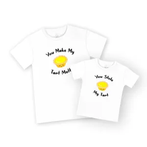 Mommy & Me Set Organic Cotton T-Shirts - Egg Tart