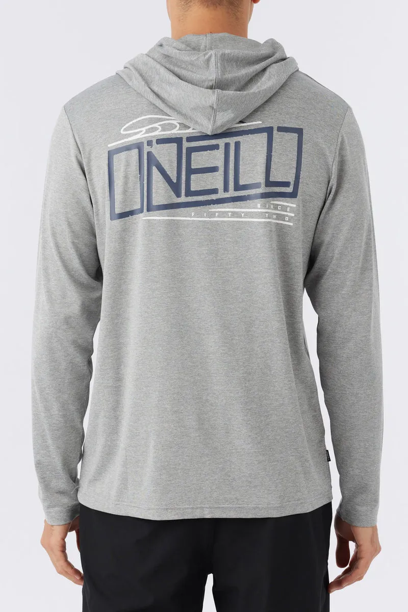 O'Neill Trvlr UPF Hooded L/S Tee-Heather Grey 3