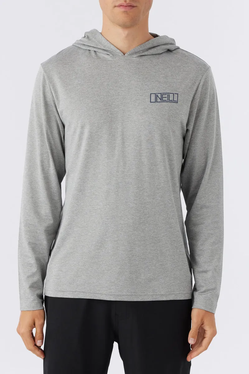 O'Neill Trvlr UPF Hooded L/S Tee-Heather Grey 3