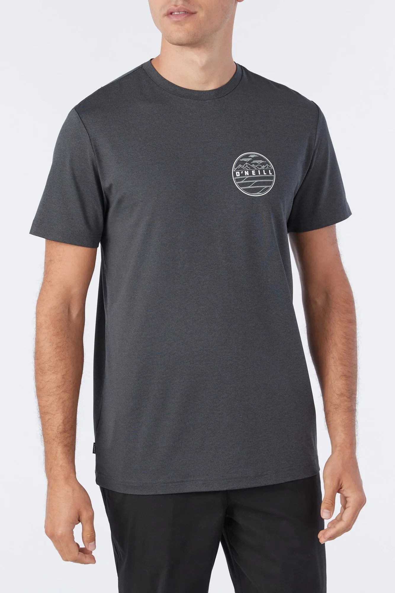 O'Neill Trvlr UPF Tee-Hthr Blk2