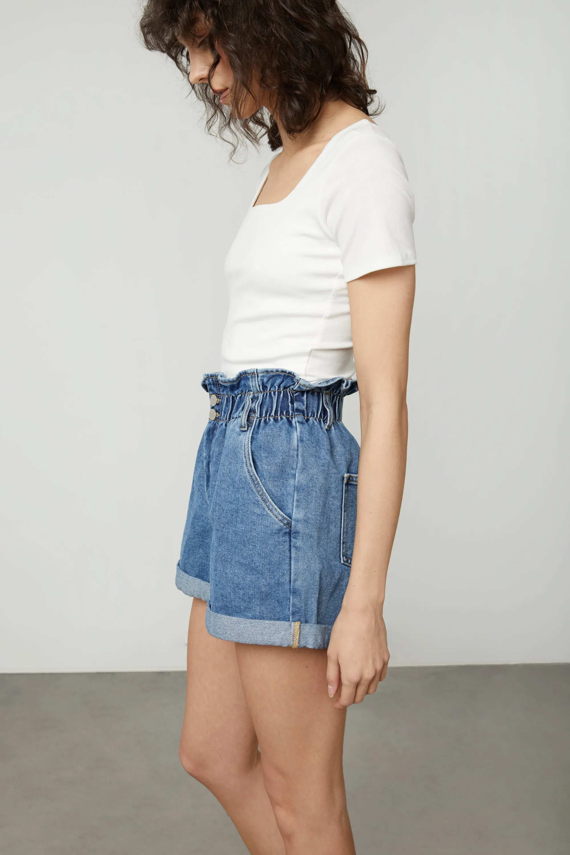 PAPERBAG JEAN SHORT