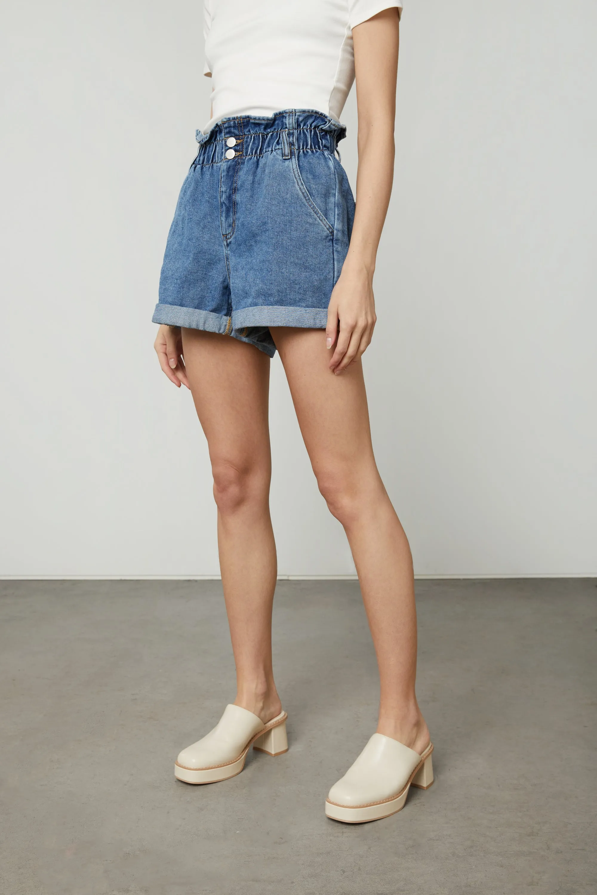 PAPERBAG JEAN SHORT