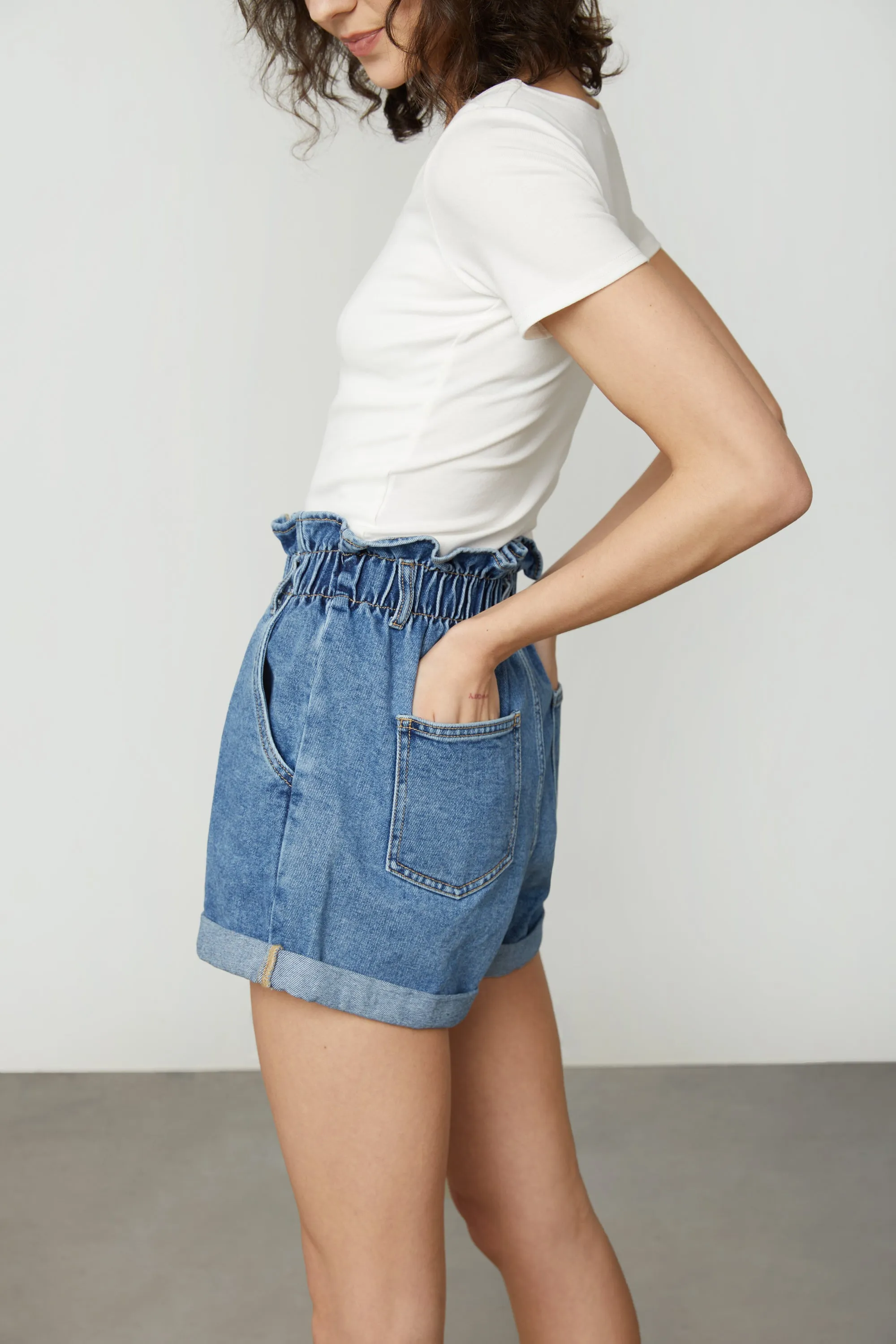 PAPERBAG JEAN SHORT